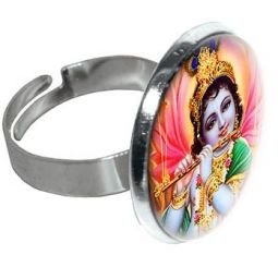 Luminous Ring Krishna and Flute Narrow